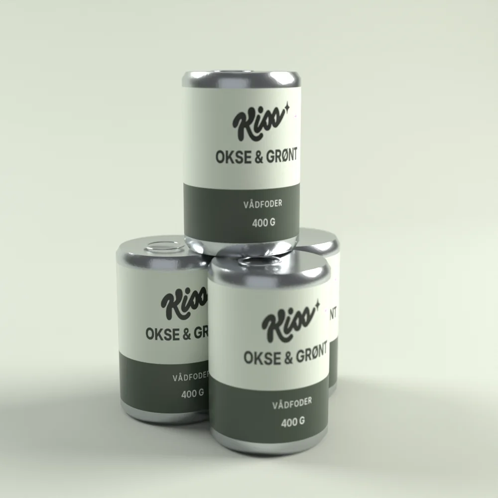 Okse & grønt – 6 × 400 g fra Kiss