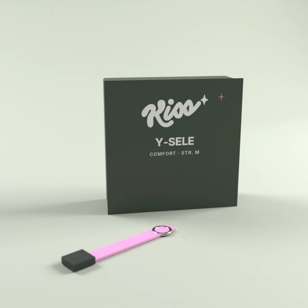 Y-sele Kiss Comfort i æske med pink rem